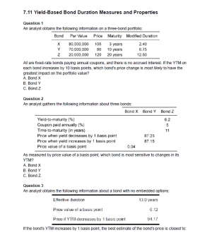 CFA一级 2024年 UWorld题库（问题与答案）
