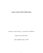 CFA Level 1 2025 AnalystPrep Question Bank (Questions + Answers)