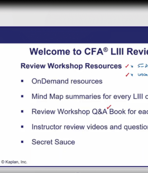 CFA 2025 Level 3 Schweser Question Review Videos Portfolio Management Pathway