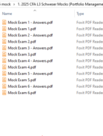 CFA 2025 Schweser Mock Exams Level 3 Portfolio Management Pathway
